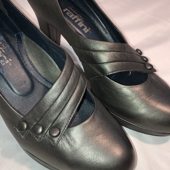 Umberto Raffini Metallic Leather Heels - Picture 2 of 8